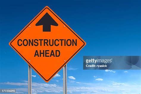 Road Construction Sign Photos And Premium High Res Pictures Getty Images