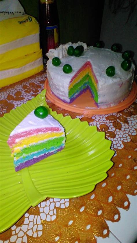 Resep Rainbow Cake Ulang Tahun Cepat Praktis Sederhana Kue Praktis