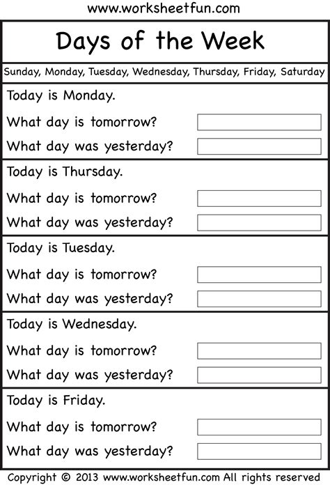 Days Of The Week Tracing Worksheets Pdf AlphabetWorksheetsFree Com