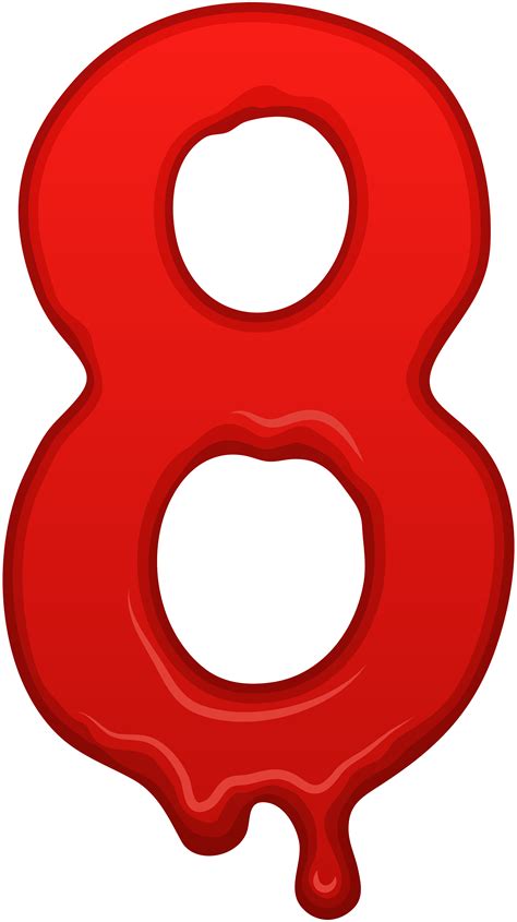 Bloody Number Eight Png Clip Art Image Gallery Yopriceville High