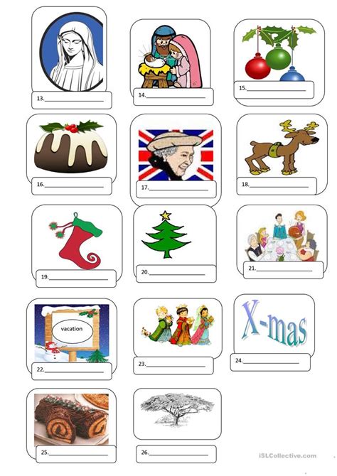 Christmas Pictionary A To Z Worksheet Free Esl Printable Worksheets
