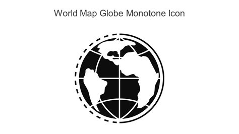 World Map Globe Monotone Icon In Powerpoint Pptx Png And Editable Eps