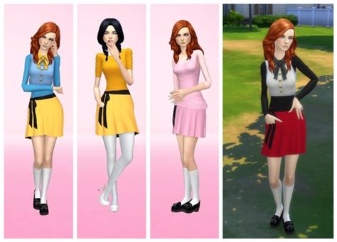 Romance Skirt By Annabellee25 Sims 4 Female Clothes