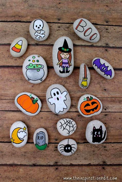 20 Halloween Rock Painting Ideas To Create Spooky Vibes