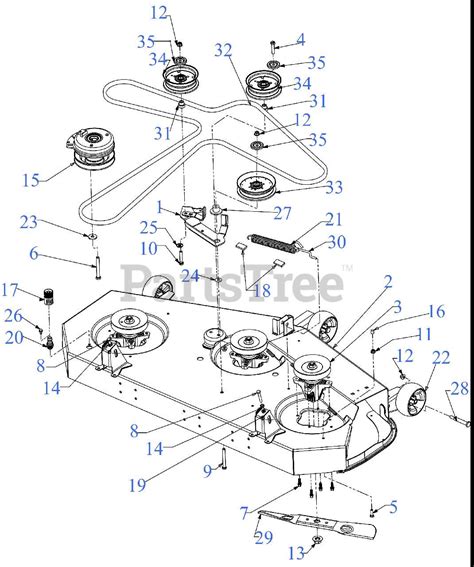 A Step By Step Guide Cub Cadet 54 Inch Mower Deck Belt Diagram