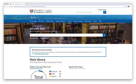 New University Library Homepage Digital Communications Team Blog