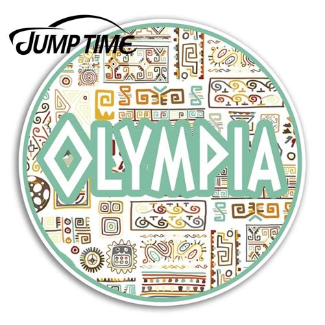 Jump Time For Olympia Greece Vinyl Stickers Travel Sticker Laptop