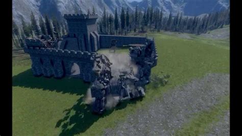 Medieval Engineers Castle Destruction Youtube