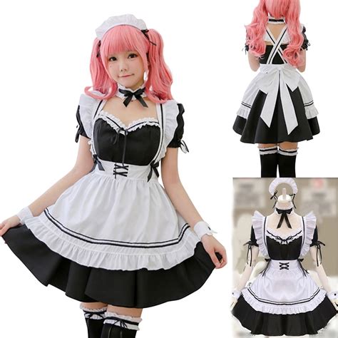 Muxika Japanese Anime Maid Dress For Women Cosplay Costume Sweet