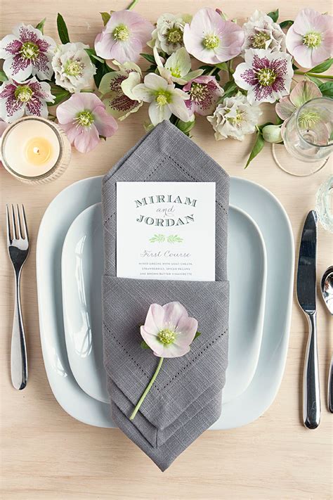 Table Setting Tips 3 Menu Napkin Folds Party Inspiration