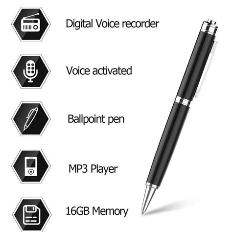Spy Voice Activated 8gb 20 Hours Continuously Audio Recording Hidden