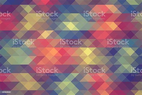 Colorful Triangle Abstract Pixelation Vector Background Image 004 Stock