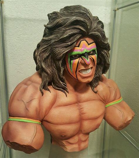 Ultimate Warrior Statue Bust Wwf Wwe World Wrestling Federation Figure