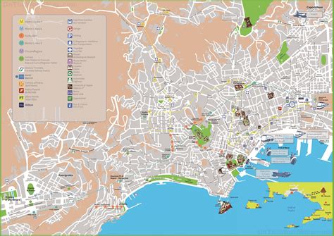 Naples Printable Tourist Map Sygic Travel