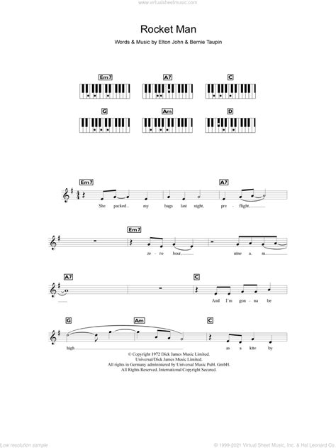 Feel free to recommend similar pieces if you liked this piece, or alternatives if you didn't. John - Rocket Man sheet music (intermediate) for piano ...