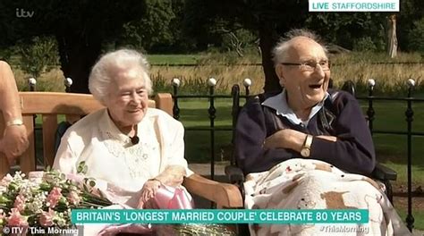 this morning viewers fall in love with britain s longest married couple daily mail online