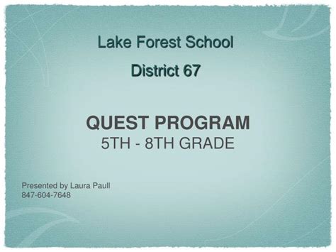 Ppt Lake Forest School District 67 Powerpoint Presentation Free