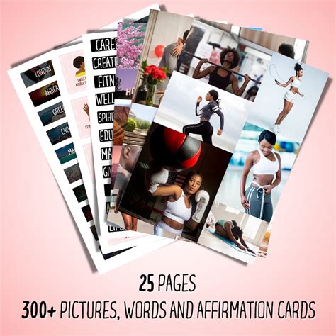 Vision Board Printables For Black Women 300 Inspiring Etsy Canada