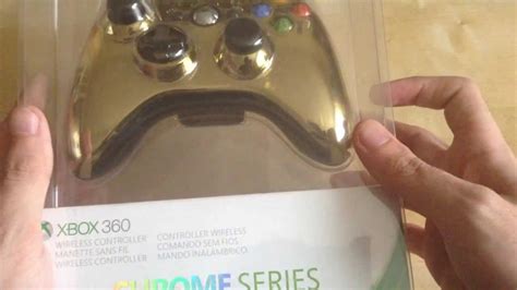 Unboxing Xbox 360 Gold Chrome Controller Uk Youtube