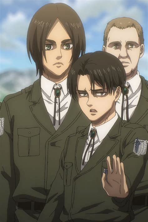 Levi Ackerman And Eren Yeager In Their Survey Corps Uniforms Aesthetic