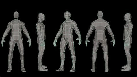 Low Poly Male Model Poly Male Model Low Poly Character Low Poly