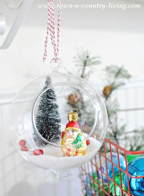 Diy Hanging Snow Globes Town And Country Living