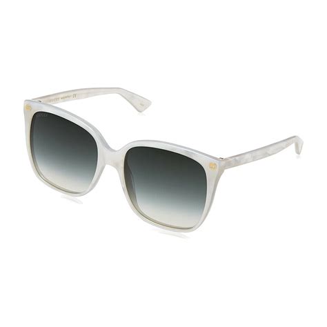 gucci gg0022s 004 white marble sunglasses see my glasses
