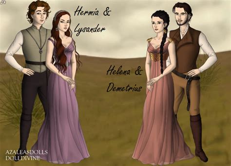Hermia Lysander And Helena Demetrius By Moh0802 On Deviantart