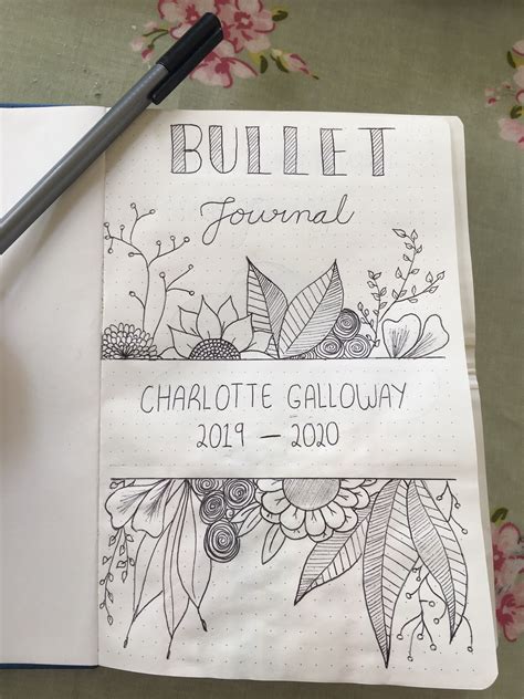 Bullet Journal Title Page ? | Bullet journal title page, Bullet journal titles, Bullet journal mood
