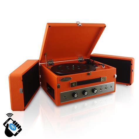 Pyle Home Retro Vintage Classic Style Bt Turntable Record Player With