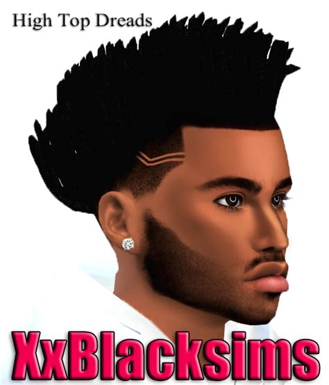 Dreads High Top Fade Sims Hair Sims 4 Afro Hair Sims 4 Afro Hair Male