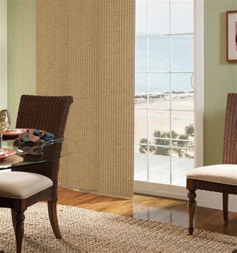 Comfortex® Envision® Panel Blinds Provincial Panel Blinds Window