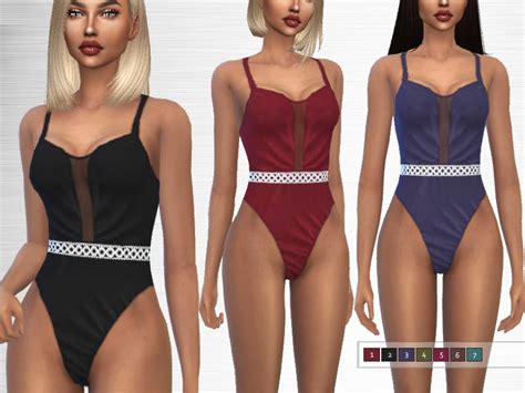 The Sims Resource Elegant Swimsuit