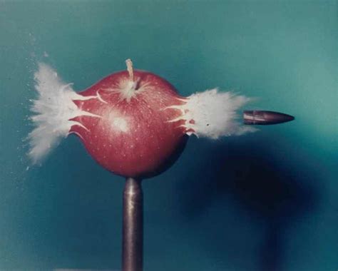 Bullet Through Apple 1964 Harold Edgerton Harold Edgerton Eadweard