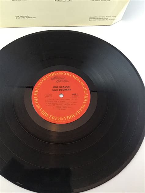 Vintage 1976 Boz Scaggs Lp Silk Degrees Columbia Records Jc 33920