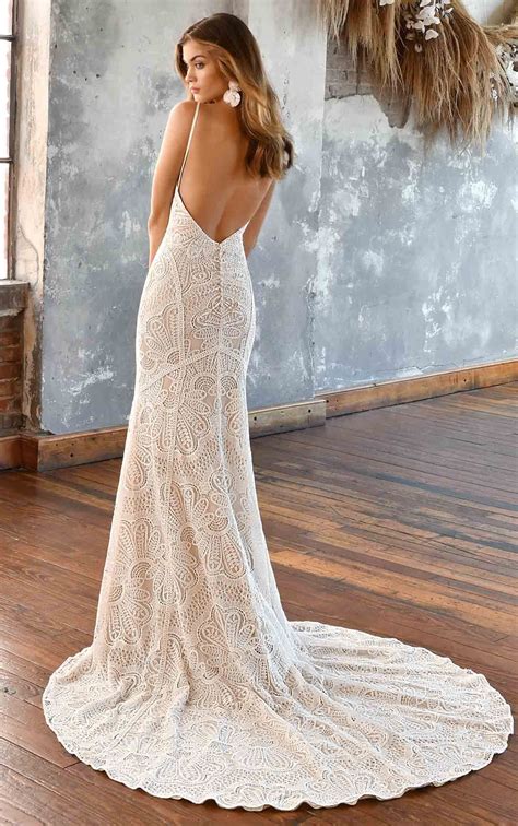Simple Lace Boho Wedding Dress With Vintage Details All Who Wander