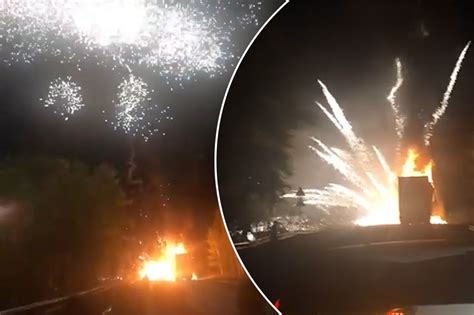 Impromptu Fireworks Show Sparked By Accident Video New York Post