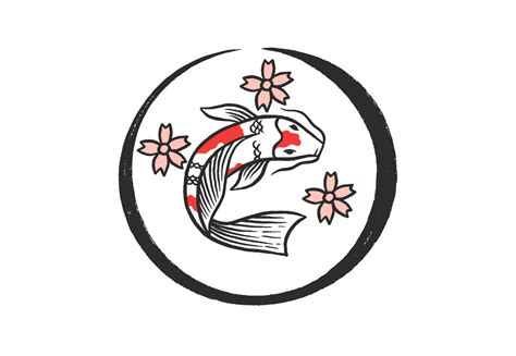 Hand Drawn Japanese Koi Fish Graphic By Panjiirwan99 · Creative Fabrica
