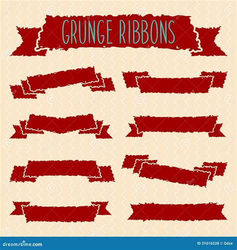 Grunge Ribbons Stock Vector Illustration Of Ribbon Color 31016228