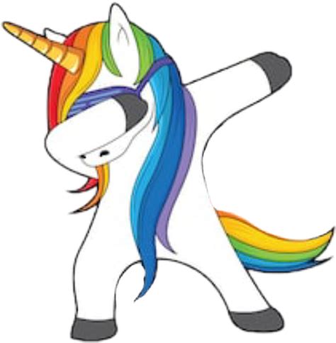 Unicorn Dab Unicorn Dabbing Clipart Large Size Png Image Pikpng