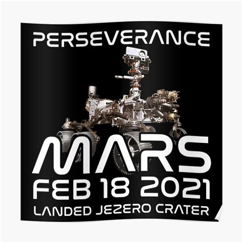 Perseverance Mars Rover Posters Redbubble
