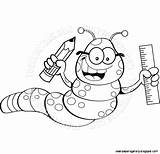 Inchworm Toon Kenbenner Cartoon Line Clipart sketch template