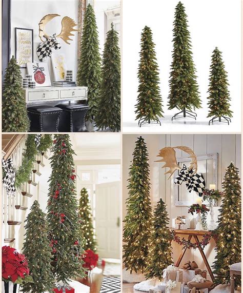 Down-swept Slim Pine Christmas Trees | Grandin Road | Christmas tree