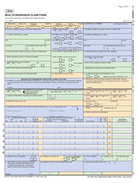 Free Printable Cms 1500 Claim Form Fill Out Sign Online DocHub