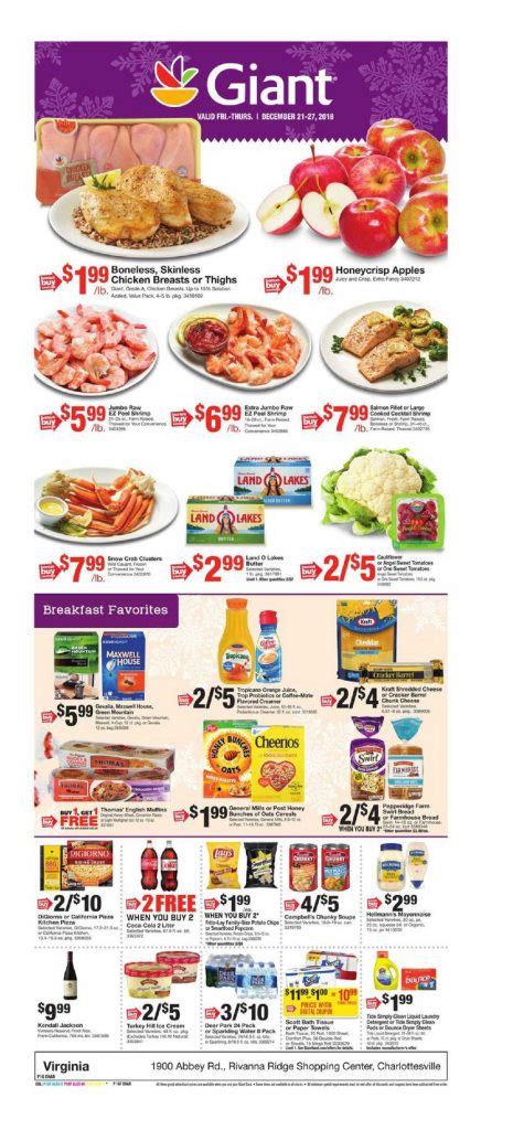 About giant food stores 539 north oak ave. Giant Food Weekly Circular Flyer December 21 - 27, 2018 ...