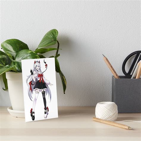 Veibae Fullbody Silvervale Vshojo Vtuber Art Board Print For Sale By