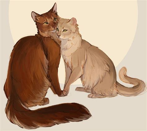 Sandstorm And Fireheart Warrior Cats Series Warrior Cats Fan Art Warrior Cat Drawings Warrior