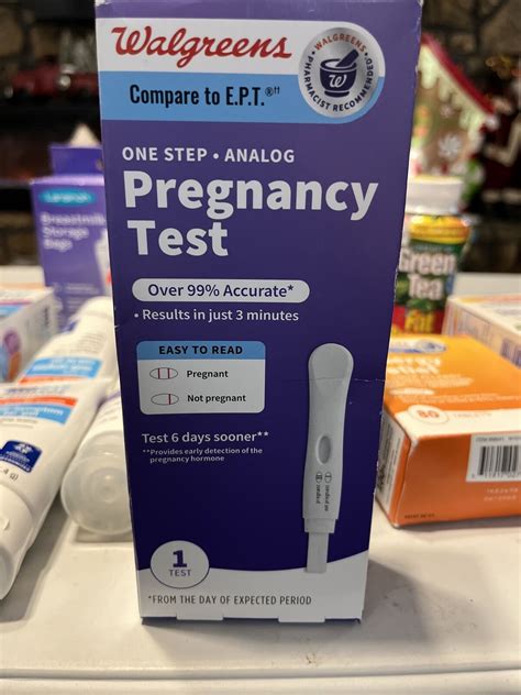 Pregnancy Test Walgreens One Step Analog Exp 4/24 | eBay