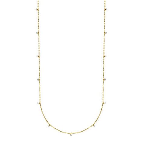 Sarafina Simulated Pearl Station Necklace