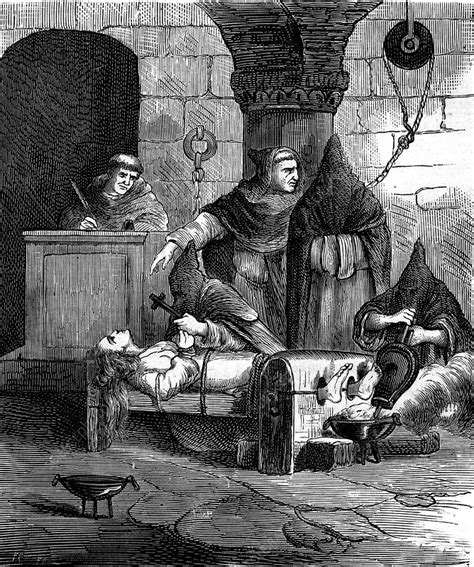 Spanish Inquisition 19th C Illustration Stock Image C0293354